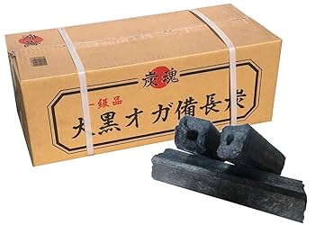 備長炭　白炭　10kg ① Amazon.co.jp: 【炭職人】 炭 オガ炭 10kg 【 オガ備長炭 高火力